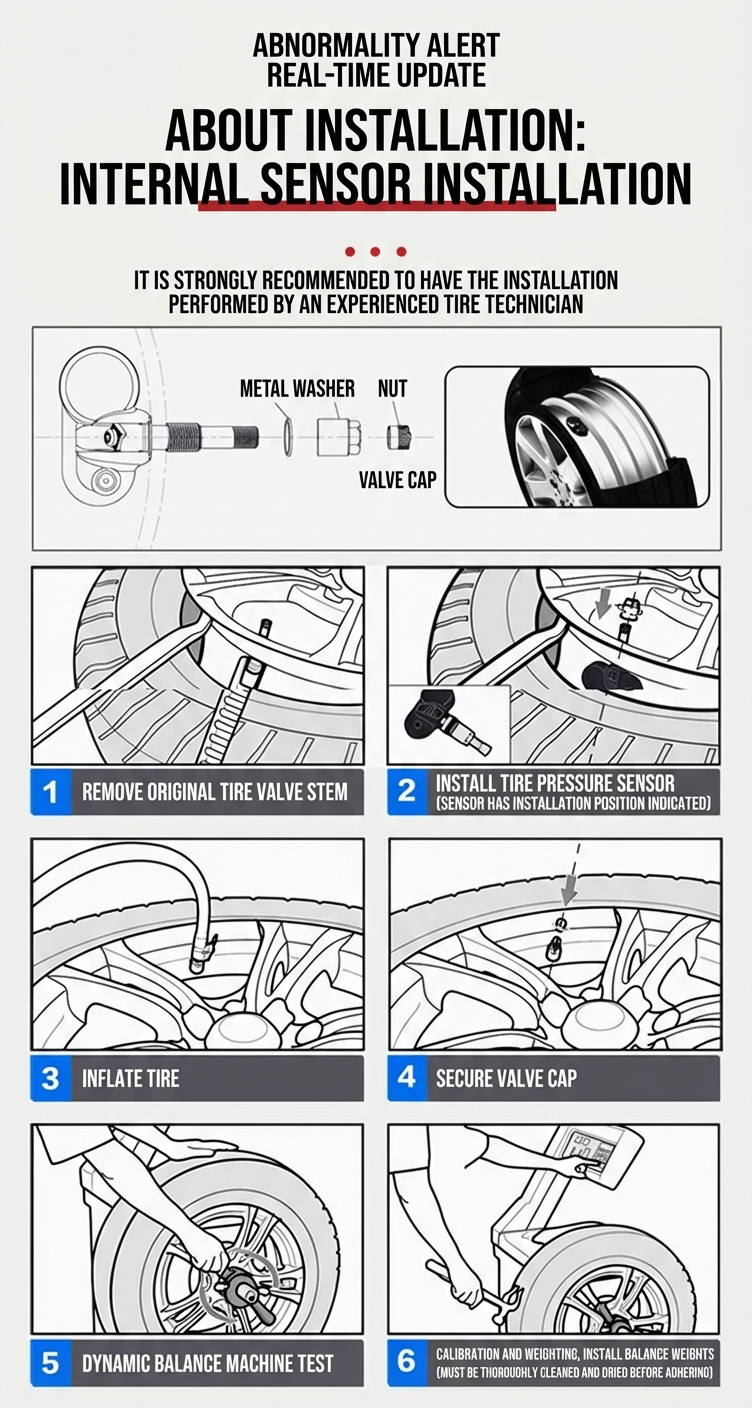 About Installation: Internal Sensor Installation